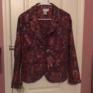 Coldwater Creek Jacquard blazer